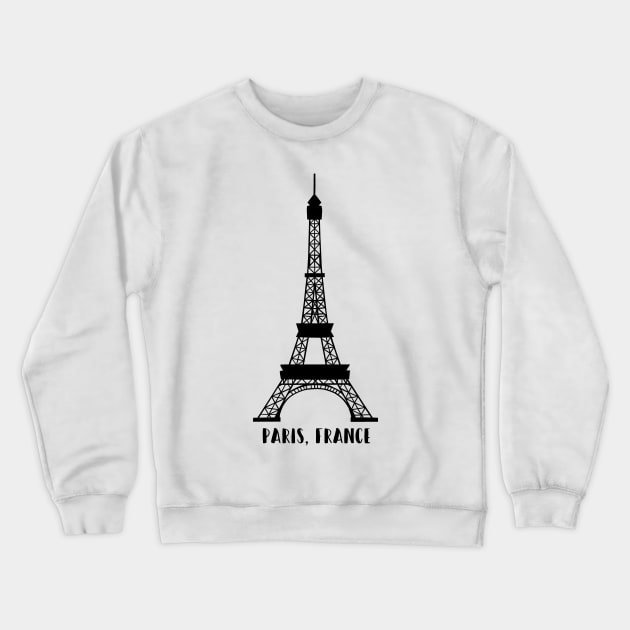 Paris, France Eiffel Tower Crewneck Sweatshirt by gorff